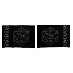 RPG Dice Fantasy Old School Tabletop Retro Gamer Kissenbezug