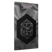 RPG Dice | Fantasy Old School Tabletop Retro Gamer Klemmbrett (Rechts)