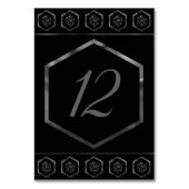 RPG Dice | Fantasy Old School Tabletop Retro Gamer Tischnummer (Vorderseite)