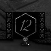 RPG Dice | Fantasy Old School Tabletop Retro Gamer Tischnummer