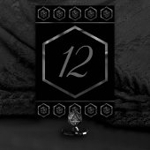 RPG Dice | Fantasy Old School Tabletop Retro Gamer Tischnummer