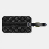 RPG Dice | Fantasy Tabletop Retro Gamer Custom Gepäckanhänger (Rückseite horizontal)