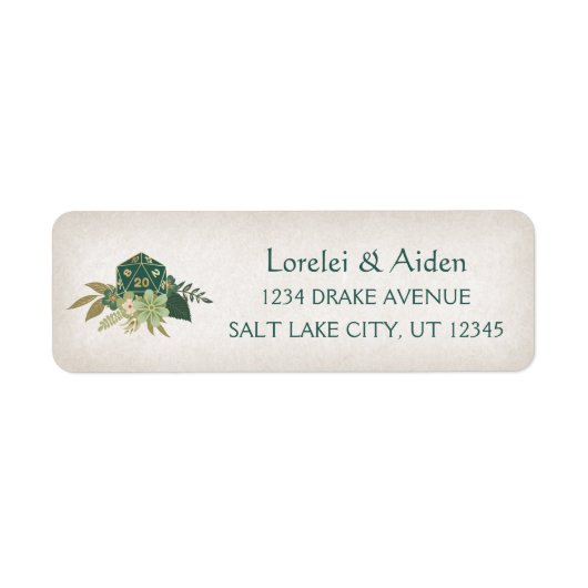 RPG Dice Gamer Wedding (Vorne)