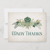 RPG Dice Gamer Wedding Dankeskarte (Vorderseite)