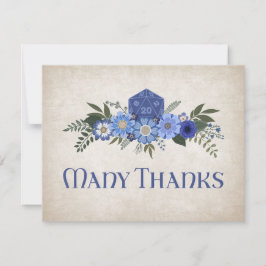 RPG Dice Gamer Wedding Dankeskarte