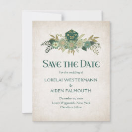 RPG Dice Gamer Wedding Save The Date