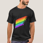 RPG Dice Gay Pride Minimalistisch D20 Set Tabletop T-Shirt (Vorderseite)