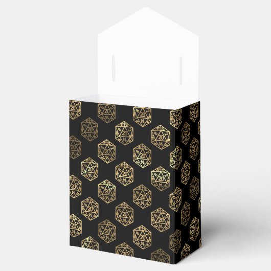 RPG Dice | Gold Fantasy Retro Tabletop PnP Gamer Geschenkschachtel (Geöffnet)