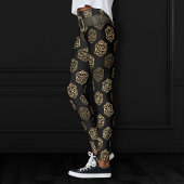 RPG Dice | Gold Fantasy Retro Tabletop PnP Gamer Leggings