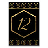 RPG Dice | Gold Fantasy Retro Tabletop PnP Gamer Tischnummer (Vorderseite)