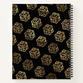 RPG Dice | Gold Fantasy Tabletop Gamepapier Notizblock (Rückseite)