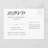 RPG Dice | Gold Fantasy Tabletop Gamer Entree UAWG Einladungspostkarte (Rückseite)