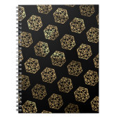 RPG Dice | Gold Fantasy Tabletop Gamer Kampagne Notizblock (Vorderseite)