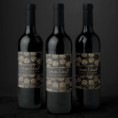 RPG Dice | Gold Fantasy Tabletop PnP Gamer Custom Weinetikett