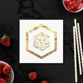 RPG Dice | Gold Old School Tabletop Player Serviette