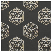 RPG Dice | Gold Old School Tabletop PnP Roleplayer Stoff (Nahaufnahme)