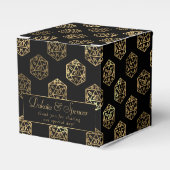 RPG Dice | Gold Tabletop Role Player Vielen Dank Geschenkschachtel (Vorderseite)