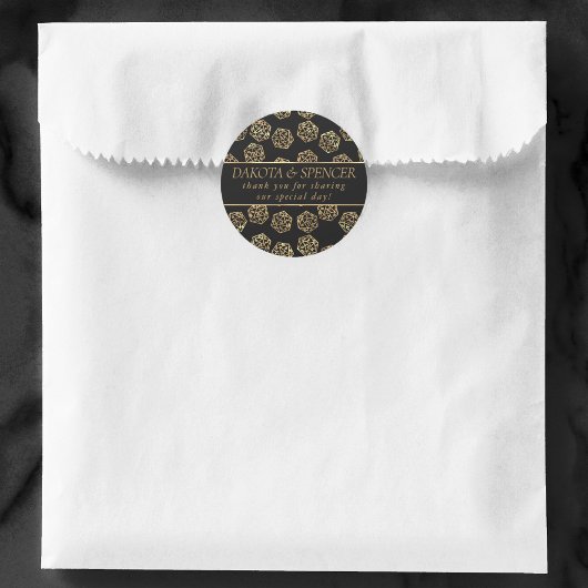 RPG Dice | Gold Tabletop Role Player Vielen Dank Runder Aufkleber