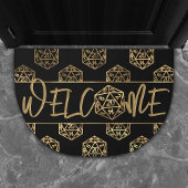 RPG Dice | Gold Tabletop Role Player Willkommen Fußmatte