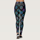 RPG Dice | Holo Fantasy Retro Tabletop PnP Gamer Leggings (Rückseite)