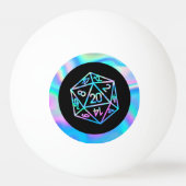 RPG Dice | Holo Fantasy Retro Tabletop PnP Gamer Tischtennisball (Vorderseite)