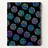 RPG Dice | Holo Fantasy Tabletop Gamer Graph Paper Notizblock (Rückseite)