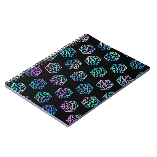 RPG Dice | Holo Fantasy Tabletop Gamer Kampagne Notizblock (Linke Seite)