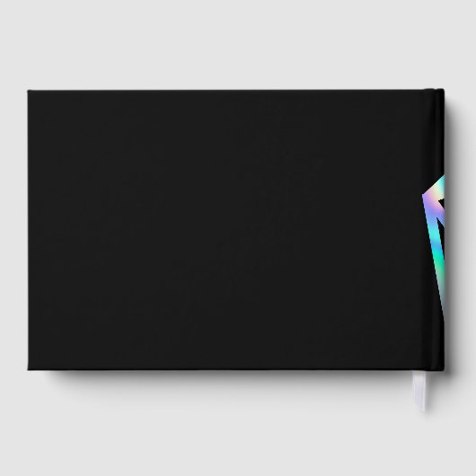 RPG Dice | Holo Fantasy Tabletop PnP Gamer Custom Gästebuch (Rückseite)