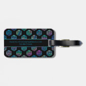 RPG Dice | Holo Fantasy Tabletop PnP Gamer Custom Gepäckanhänger (Rückseite horizontal)