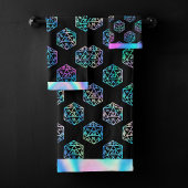 RPG Dice | Holo Old School Fantasy Tabletop Gamer Badhandtuch Set