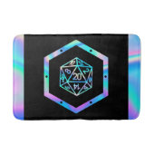 RPG Dice | Holo Old School Tabletop PnP Roleplayer Badematte (Vorderseite)