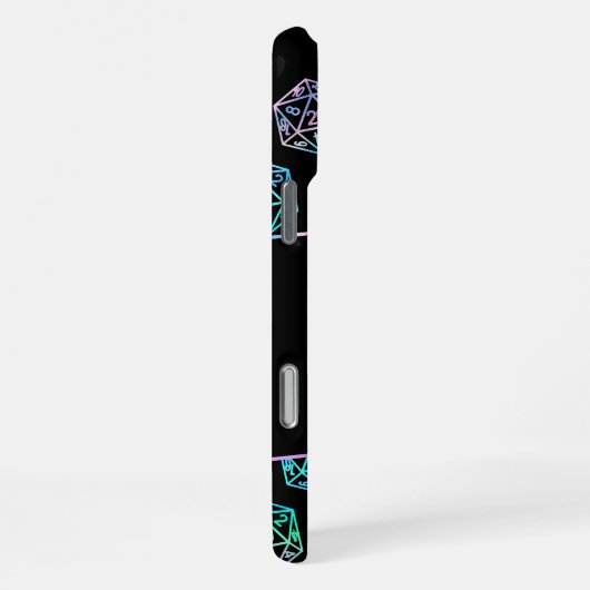 RPG Dice | Holo Old School Tabletop PnP Roleplayer iPhone Hülle (Rechte Seite)