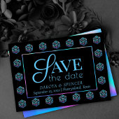 RPG Dice | Holo Old School Tabletop PnP Roleplayer Save The Date