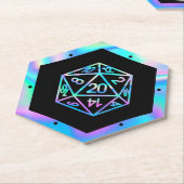 RPG Dice | Holo Old School Tabletop PnP Roleplayer Untersetzer (angewinkelt)