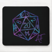 RPG Dice | Holo Old School Tabletop Role Player Mousepad (Vorne)