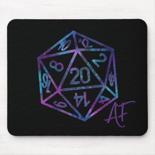 RPG Dice | Holo Old School Tabletop Role Player Mousepad (Vorne)