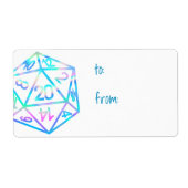 RPG Dice | Holo Retro Tabletop Gamer Gift To From (Vorne)