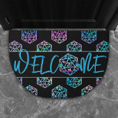 RPG Dice | Holo Retro Tabletop Role Player Willkom Fußmatte