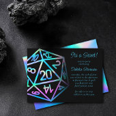 RPG Dice | Holo Retro Tabletop Roleplayer Party Einladung
