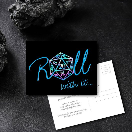 RPG Dice | Holo Tabletop Roleplayer Postkarte