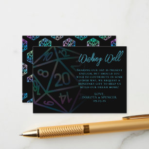 RPG Dice Holo Tabletop Roleplayer will gut Begleitkarte