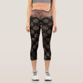 RPG Dice | Kupfer Fantasy Retro Tabletop PnP Gamer Capri Leggings (Vorderseite)