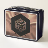 RPG Dice | Kupfer Fantasy Retro Tabletop PnP Gamer Metall Brotdose (Rückseite)