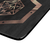 RPG Dice | Kupfer Fantasy Retro Tabletop PnP Gamer Schneidebrett (Ecke)