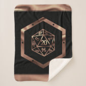 RPG Dice | Kupfer Fantasy Retro Tabletop PnP Gamer Sherpadecke (Vorderseite)