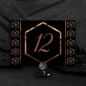 RPG Dice | Kupfer Fantasy Retro Tabletop PnP Gamer Tischnummer