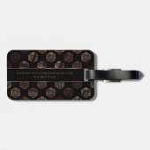 RPG Dice | Kupfer Old School Tabletplayer Gepäckanhänger (Rückseite horizontal)