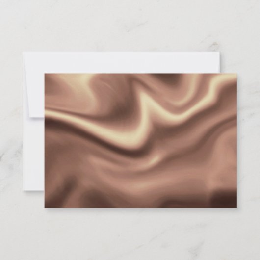 RPG Dice | Kupfer Retro Tabletop Roleplayer Entree RSVP Karte (Rückseite)