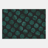 RPG Dice | Lime Green Retro Tabletop Player Geschenkpapier Set (Vorderseite)