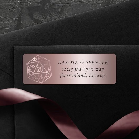 RPG Dice | Mauve Luxury Sheen Gamer-Adresse